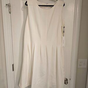 BRAND NEW  Calvin Klein Ivory Midi Workdress in 20W